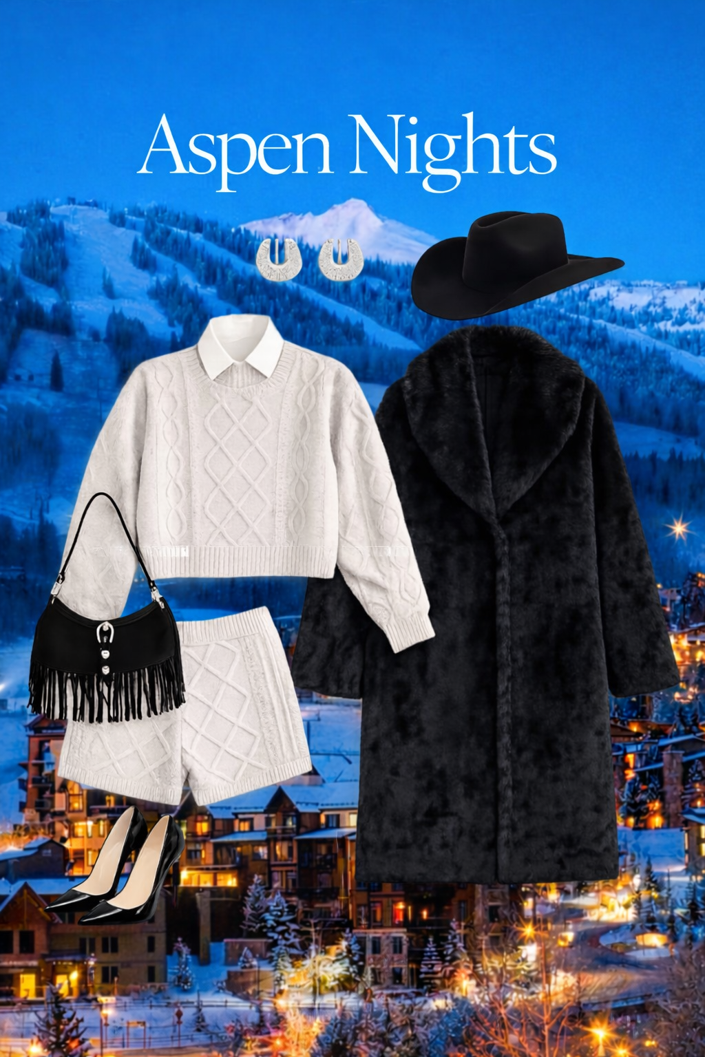 Cable Knit Cropped Sweater