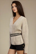 Ridge Wrap Belted Cardigan
