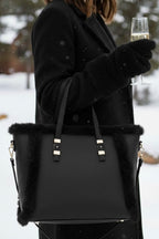 Alpine Luxe Faux Fur Tote