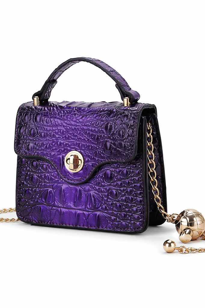 Luxe Mini Satchel with Chain Strap