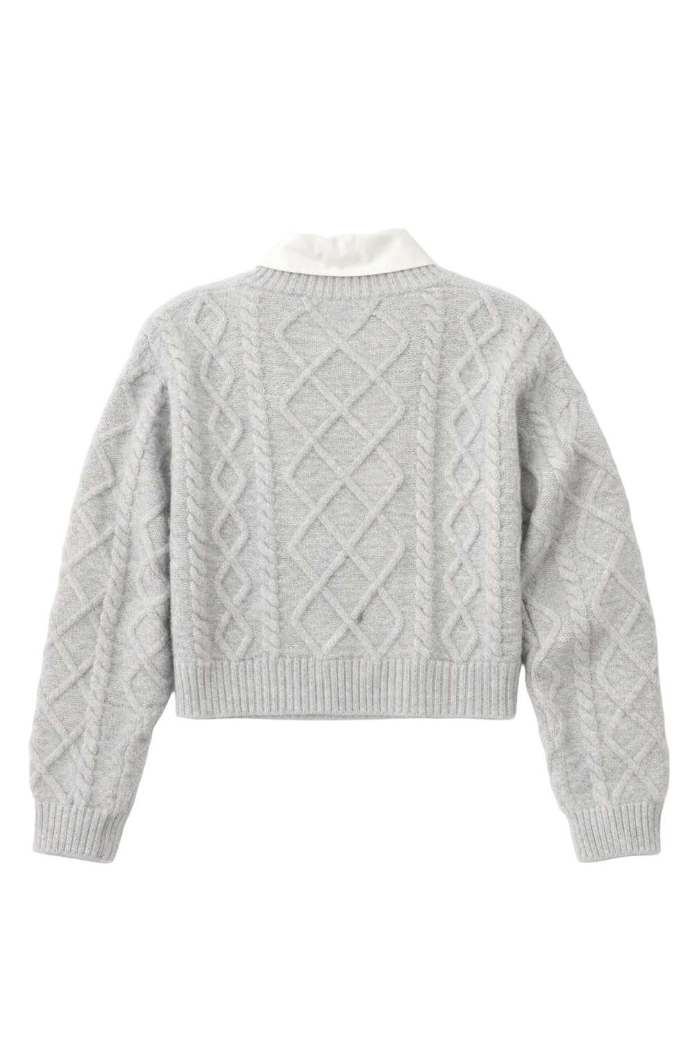 Cable Knit Cropped Sweater