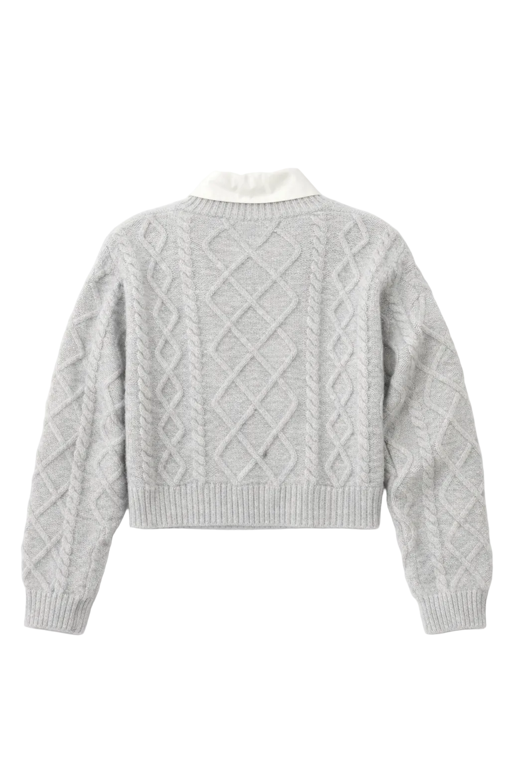 Cable Knit Cropped Sweater