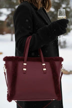 Alpine Luxe Faux Fur Tote