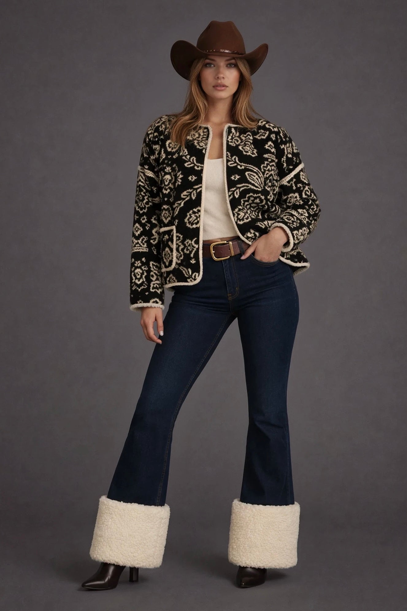 Paisley Sherpa Jacket