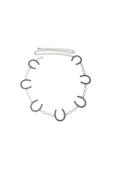 Horseshoe Rhinestone Belt