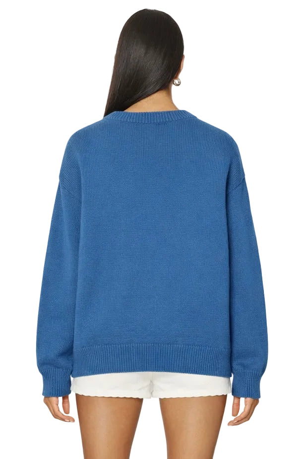 Western Howdy Embroidered Crewneck Sweater