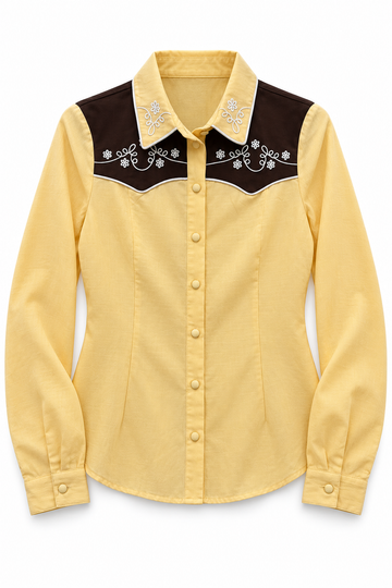 Bailey Rose Butterscotch Rodeo Embroidered Western Shirt