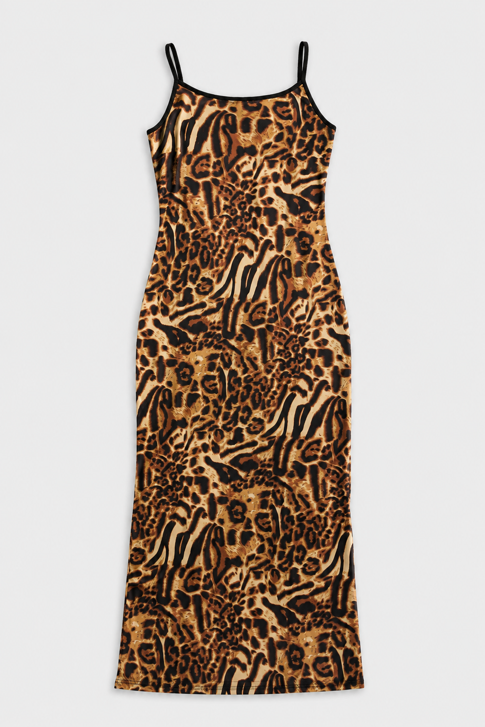 Mesh Leopard Slip Dress