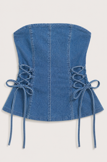 City Cowgirl Denim Corset