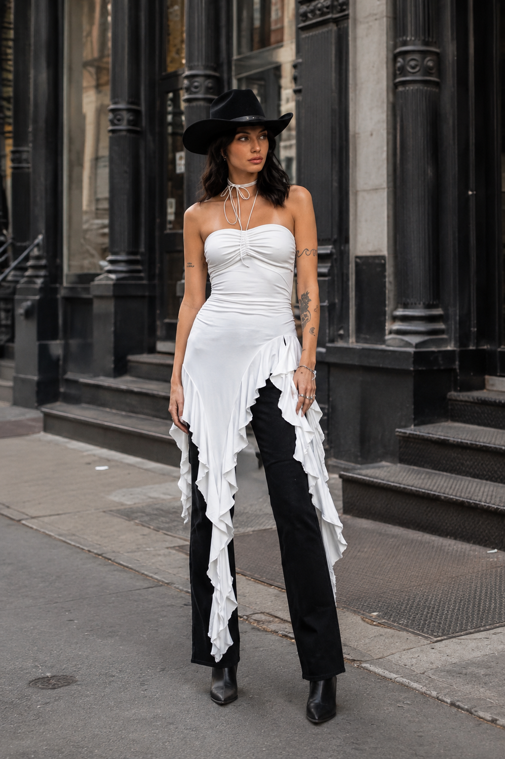 Rodeo After Dark Ruffle Top