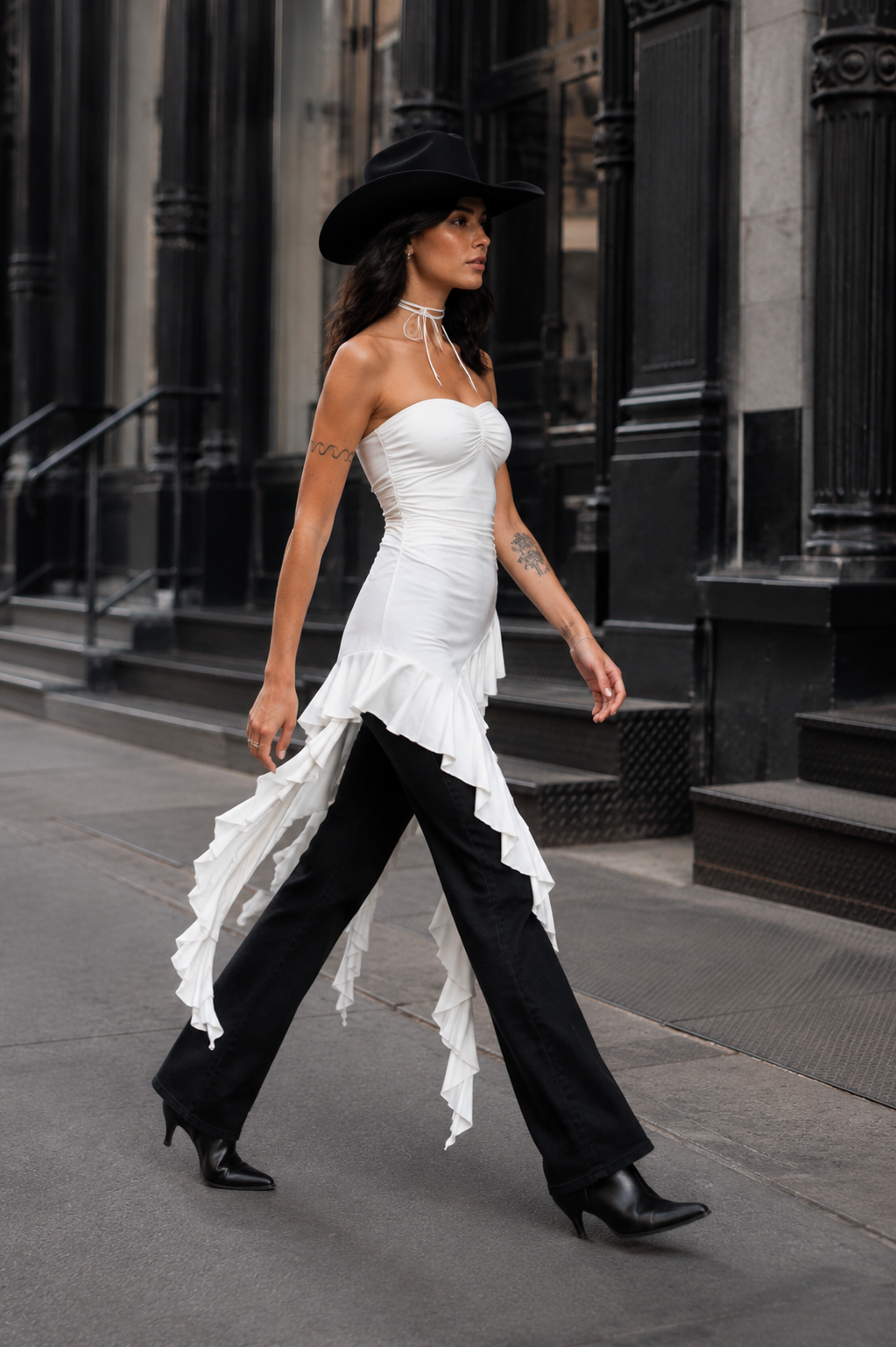 Rodeo After Dark Ruffle Top