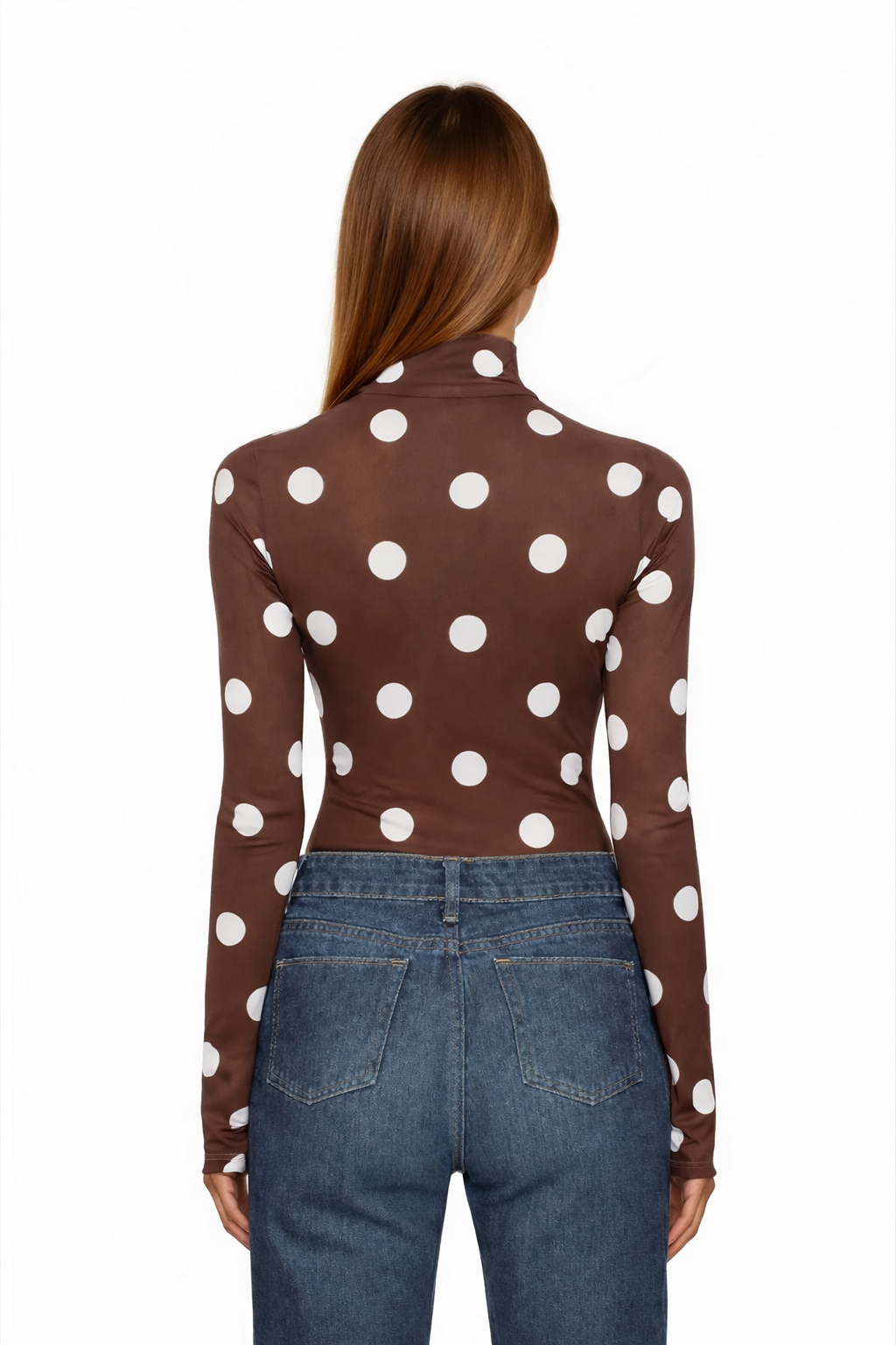 Polka Dot Mesh Bodysuit