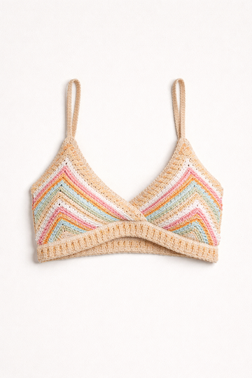 Knitted Crochet Bralette