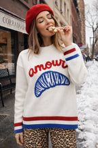 Amour Croissant Sweater
